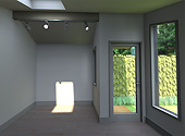 garden office pod interior